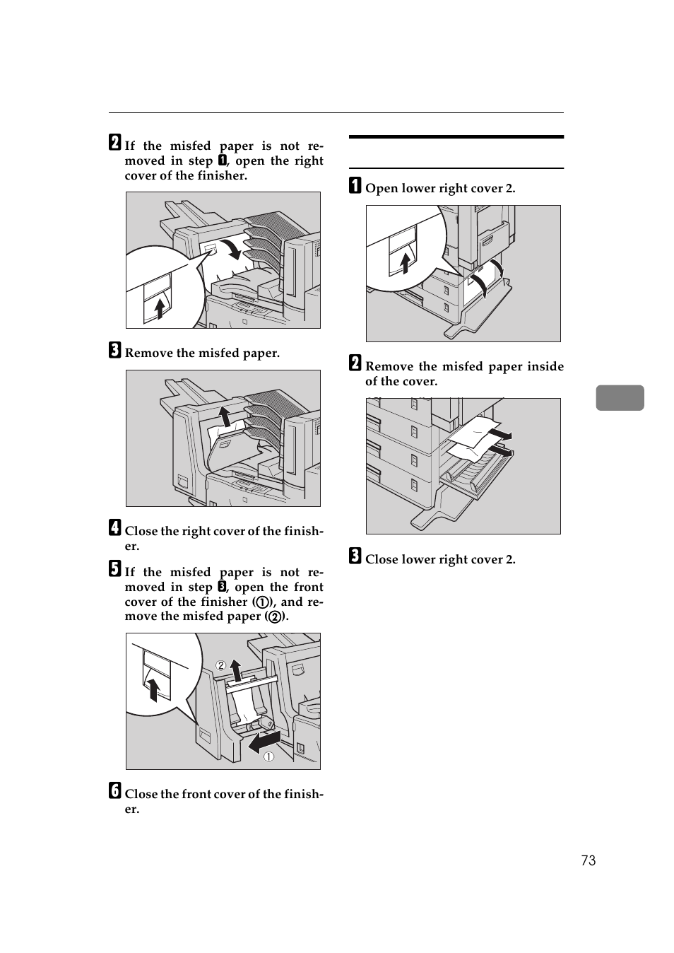 When "misfeed: y" appears | Ricoh Aficio AP2700 User Manual | Page 91 / 138