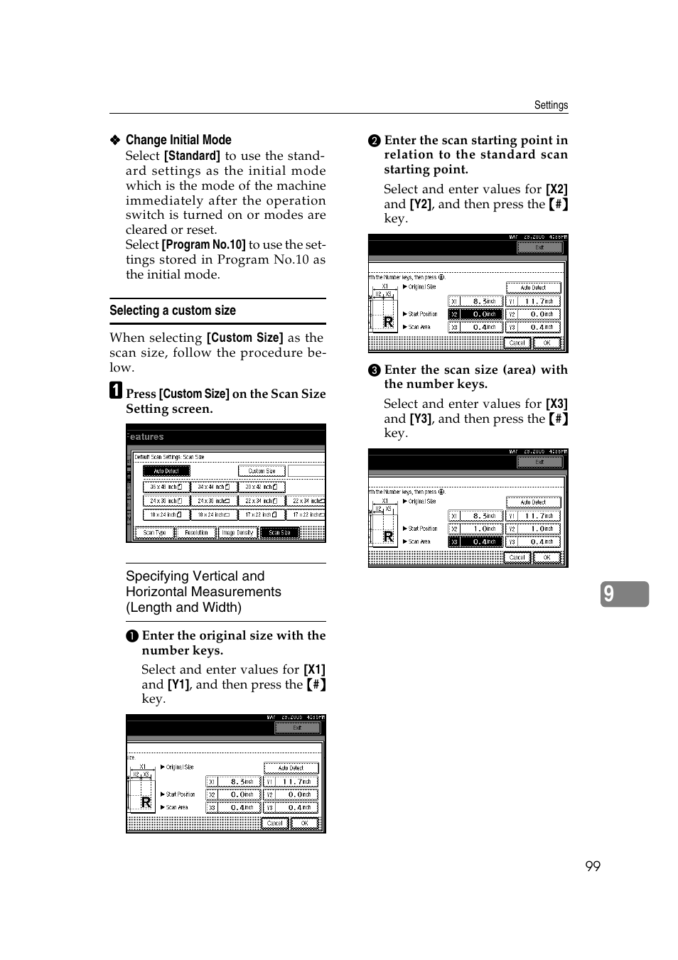 Selecting a custom size | Ricoh Type 480 User Manual | Page 107 / 128