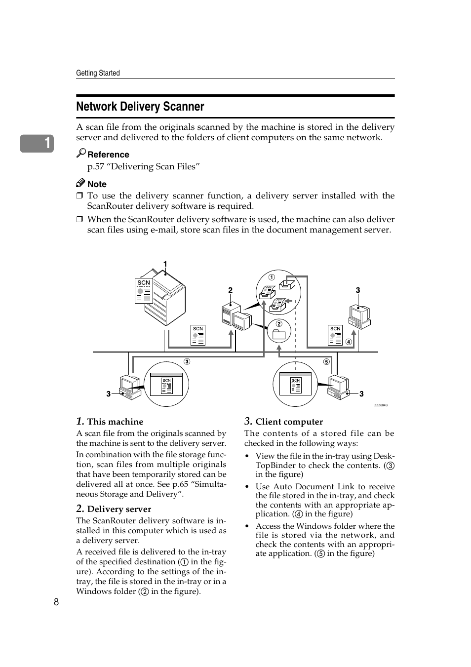 Network delivery scanner | Ricoh Type 480 User Manual | Page 16 / 128