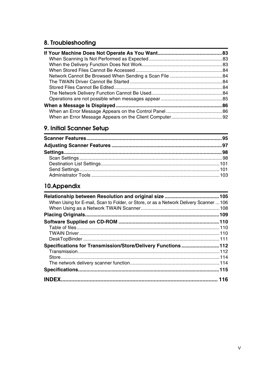 Ricoh Type 480 User Manual | Page 7 / 128