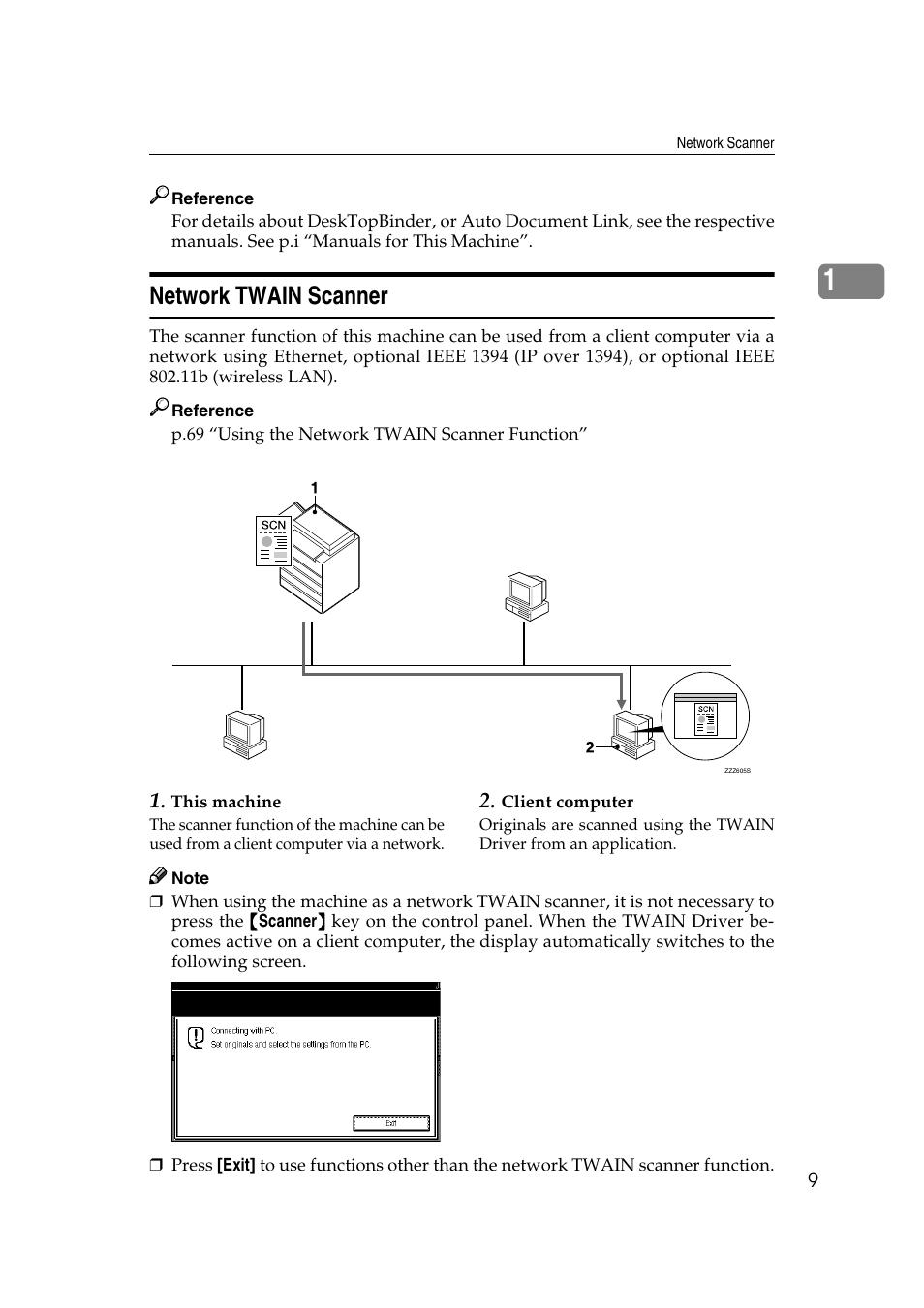 Network twain scanner | Ricoh 3260 User Manual | Page 17 / 132