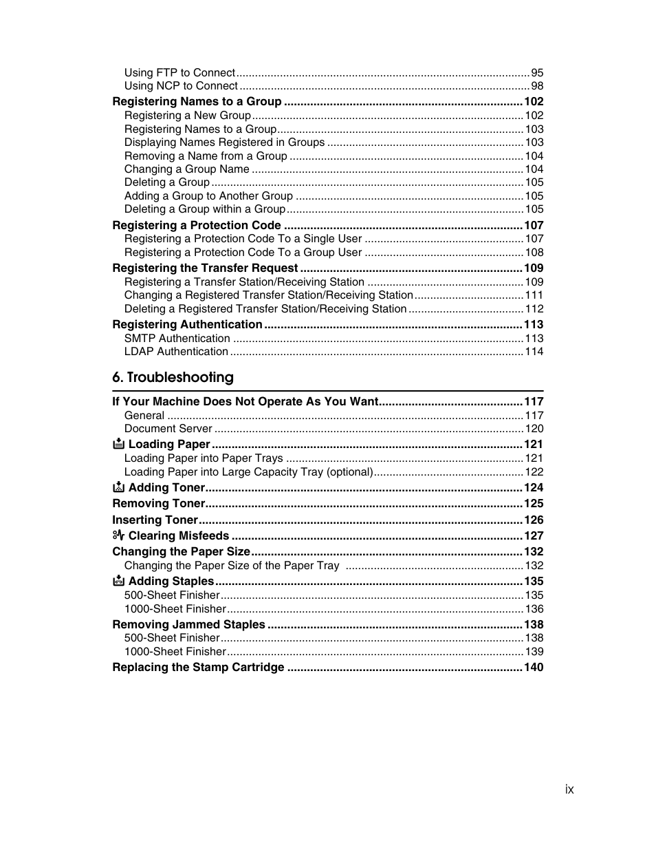 Ricoh Aficio 2025 User Manual | Page 11 / 182