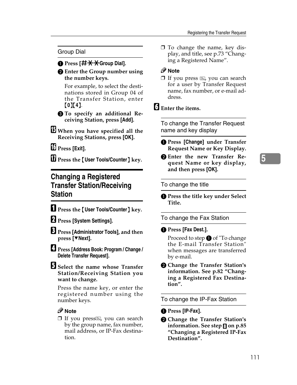 Ricoh Aficio 2025 User Manual | Page 123 / 182