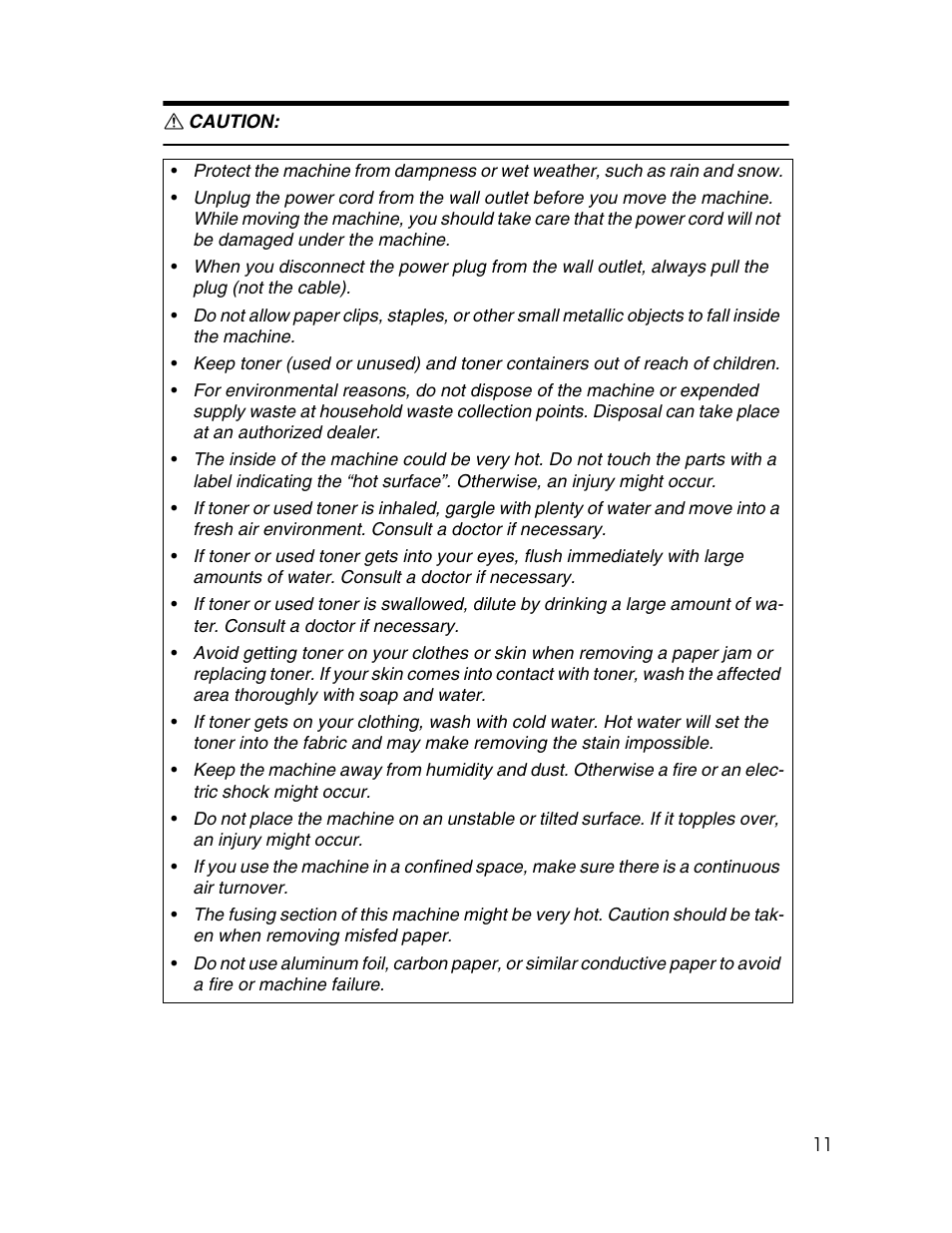 Ricoh Aficio 2025 User Manual | Page 23 / 182