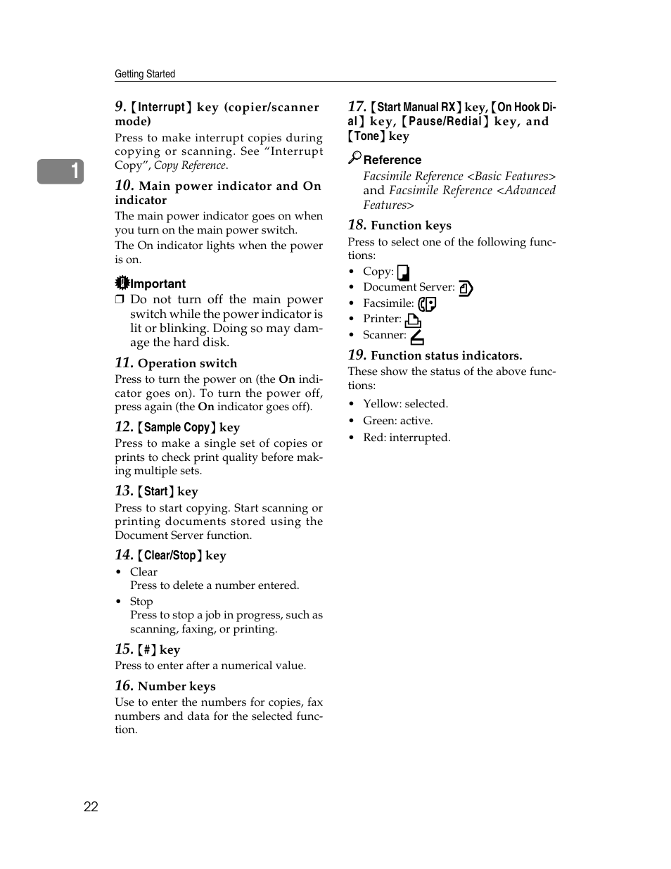 Ricoh Aficio 2025 User Manual | Page 34 / 182