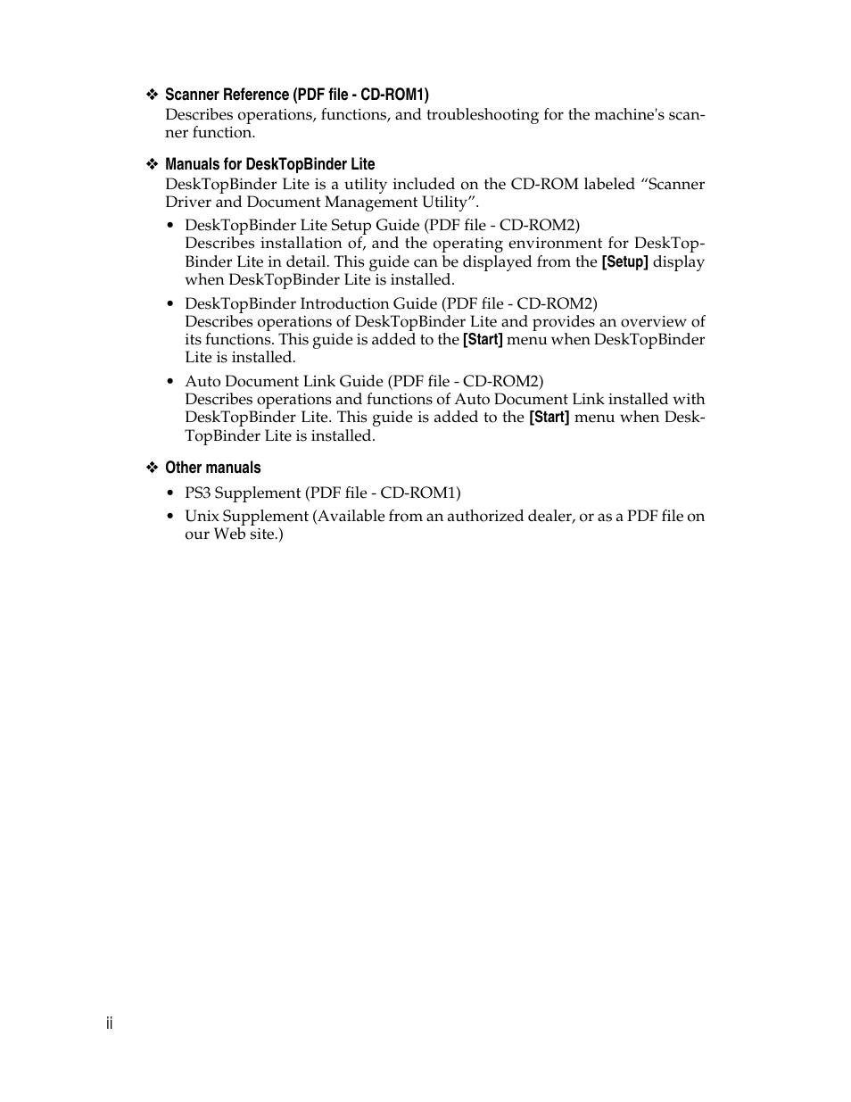 Ricoh Aficio 2025 User Manual | Page 4 / 182