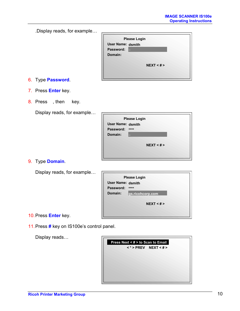Ricoh GLOBALSCAN IS100E User Manual | Page 10 / 21