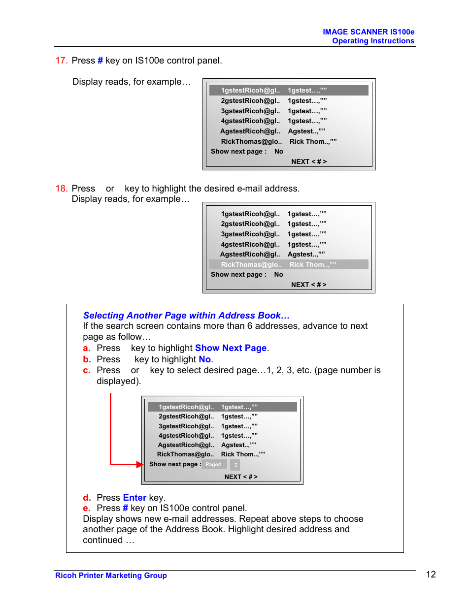 Ricoh GLOBALSCAN IS100E User Manual | Page 12 / 21