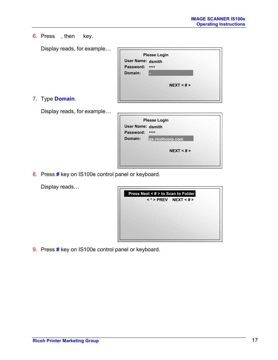 Ricoh GLOBALSCAN IS100E User Manual | Page 17 / 21