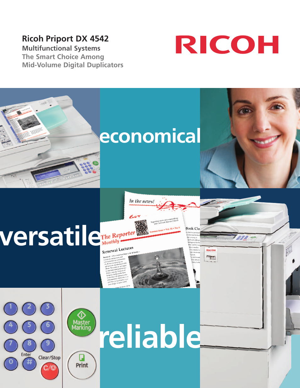 Ricoh Priport DX 4542 User Manual | 2 pages