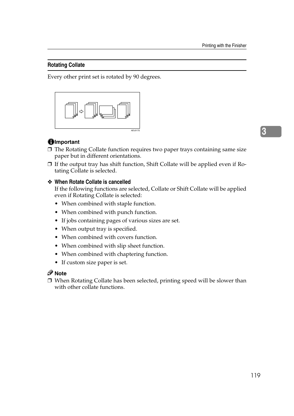 Rotating collate | Ricoh Aficio MP MP C3500/C4500 User Manual | Page 127 / 166