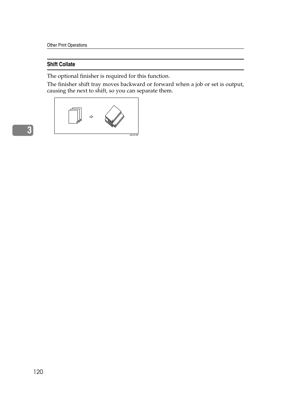 Shift collate | Ricoh Aficio MP MP C3500/C4500 User Manual | Page 128 / 166
