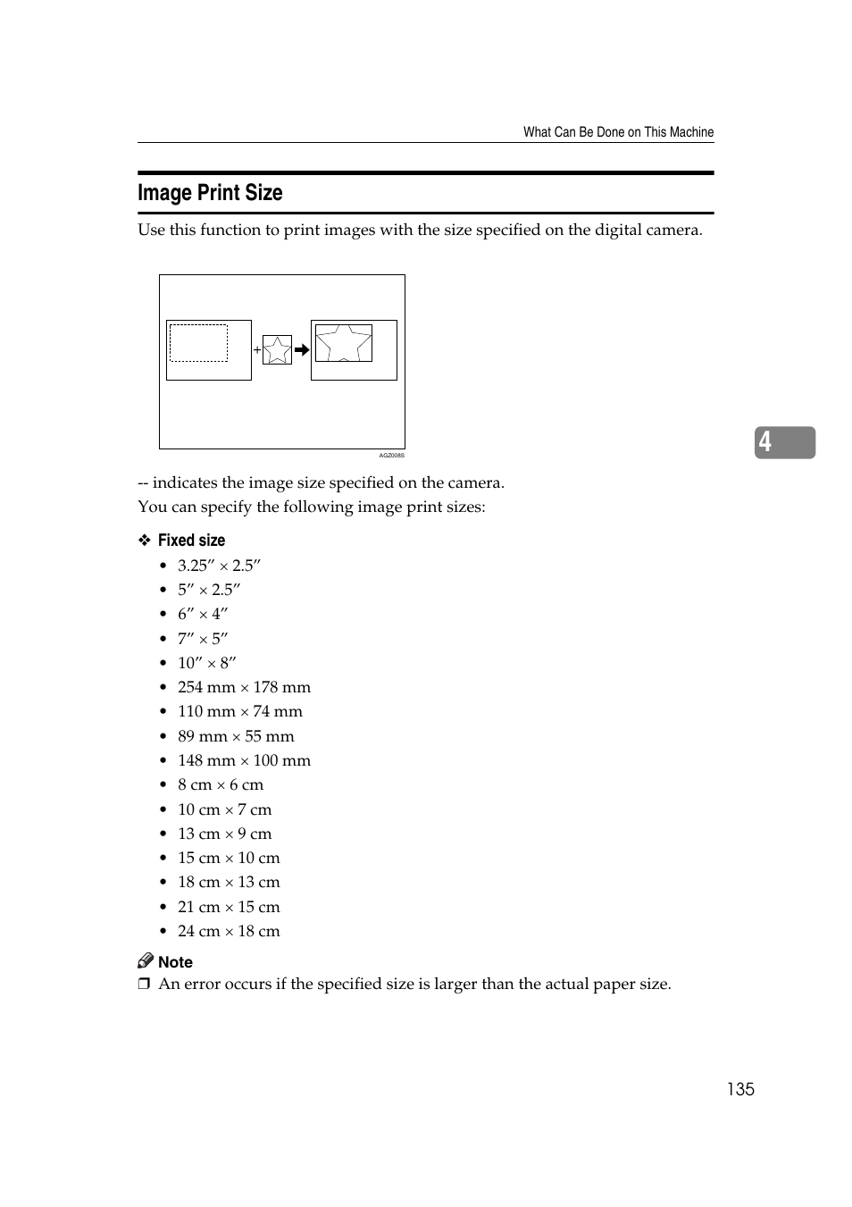 Image print size | Ricoh Aficio MP MP C3500/C4500 User Manual | Page 143 / 166