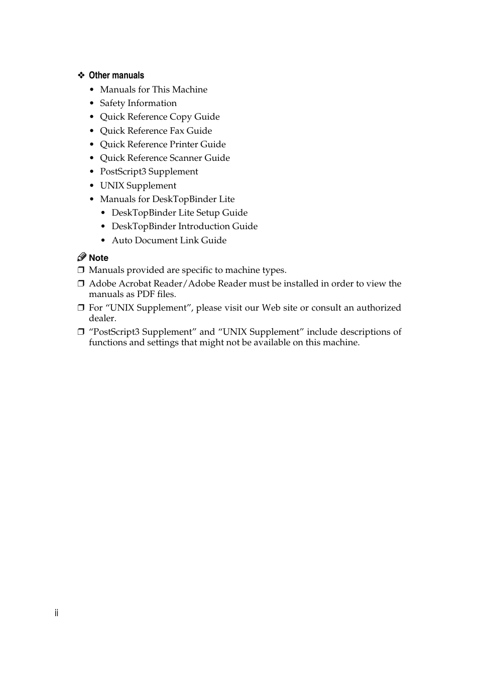 Ricoh Aficio MP MP C3500/C4500 User Manual | Page 4 / 166