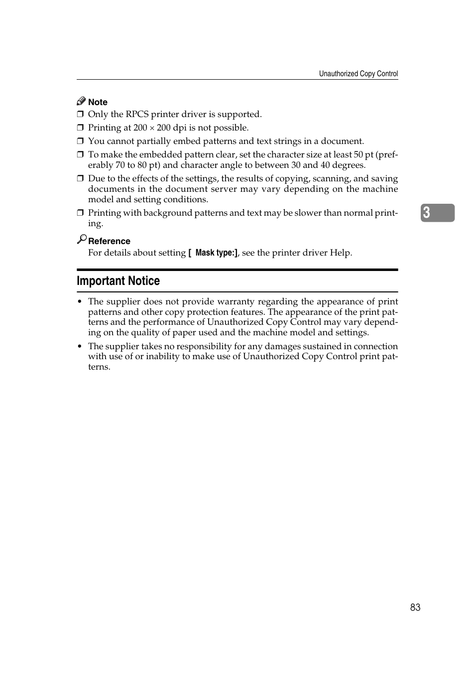 Important notice | Ricoh Aficio MP MP C3500/C4500 User Manual | Page 91 / 166