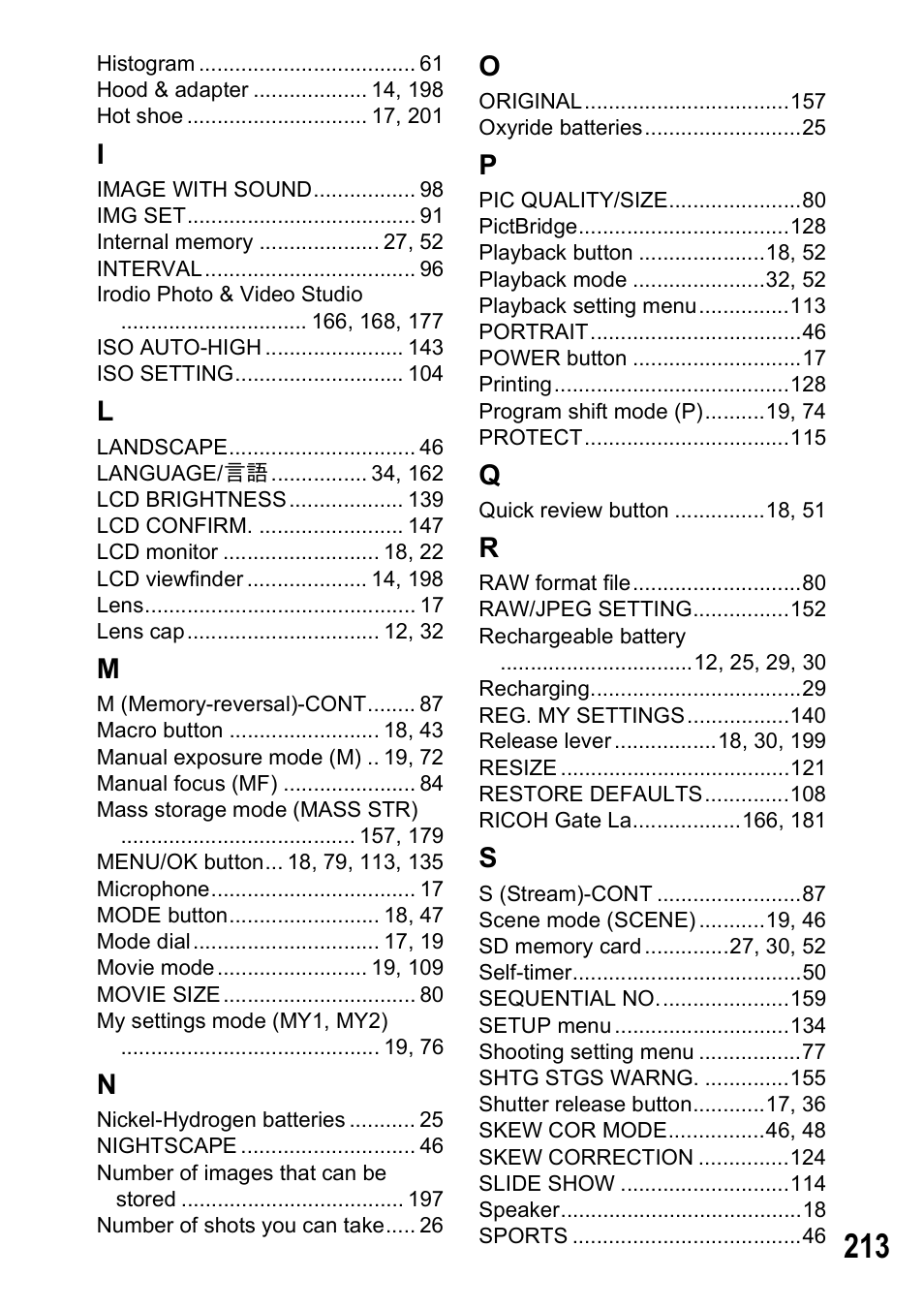 Ricoh GX100VF User Manual | Page 215 / 218