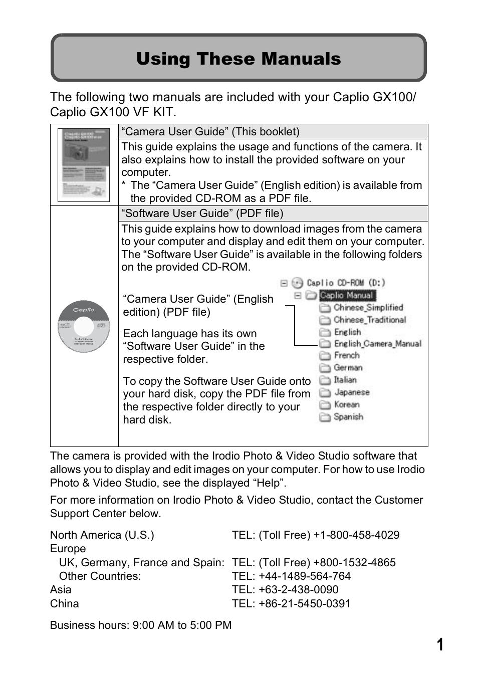 Using these manuals | Ricoh GX100VF User Manual | Page 3 / 218