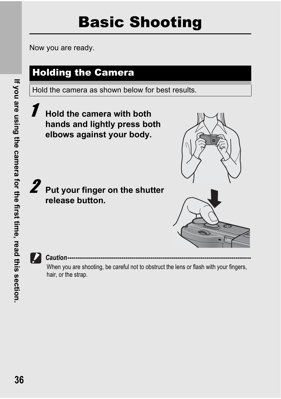 Basic shooting | Ricoh GX100VF User Manual | Page 38 / 218