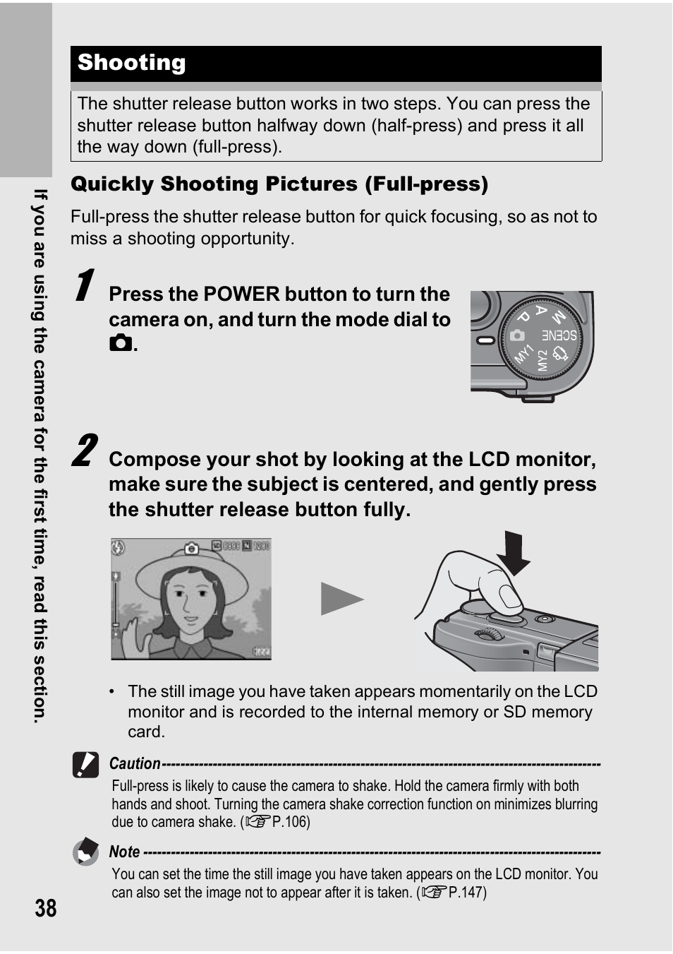 Shooting | Ricoh GX100VF User Manual | Page 40 / 218