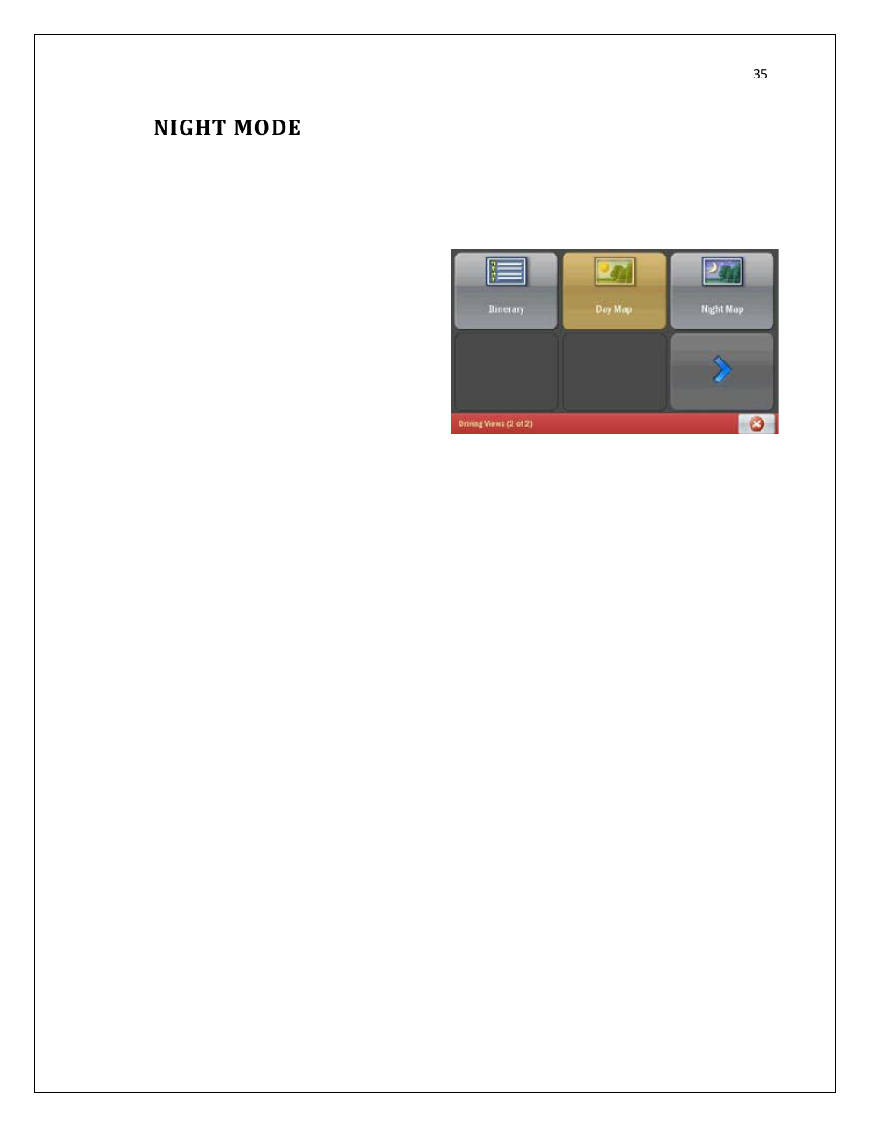 Night mode | RightWay SPOTTER RW-500 User Manual | Page 35 / 63