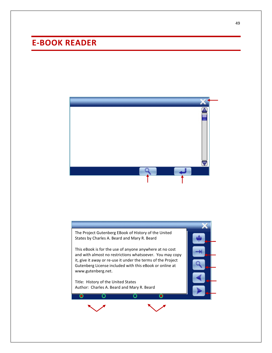 E-book reader | RightWay SPOTTER RW-500 User Manual | Page 49 / 63