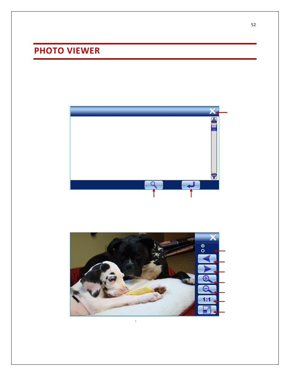 Photo viewer | RightWay SPOTTER RW-500 User Manual | Page 52 / 63