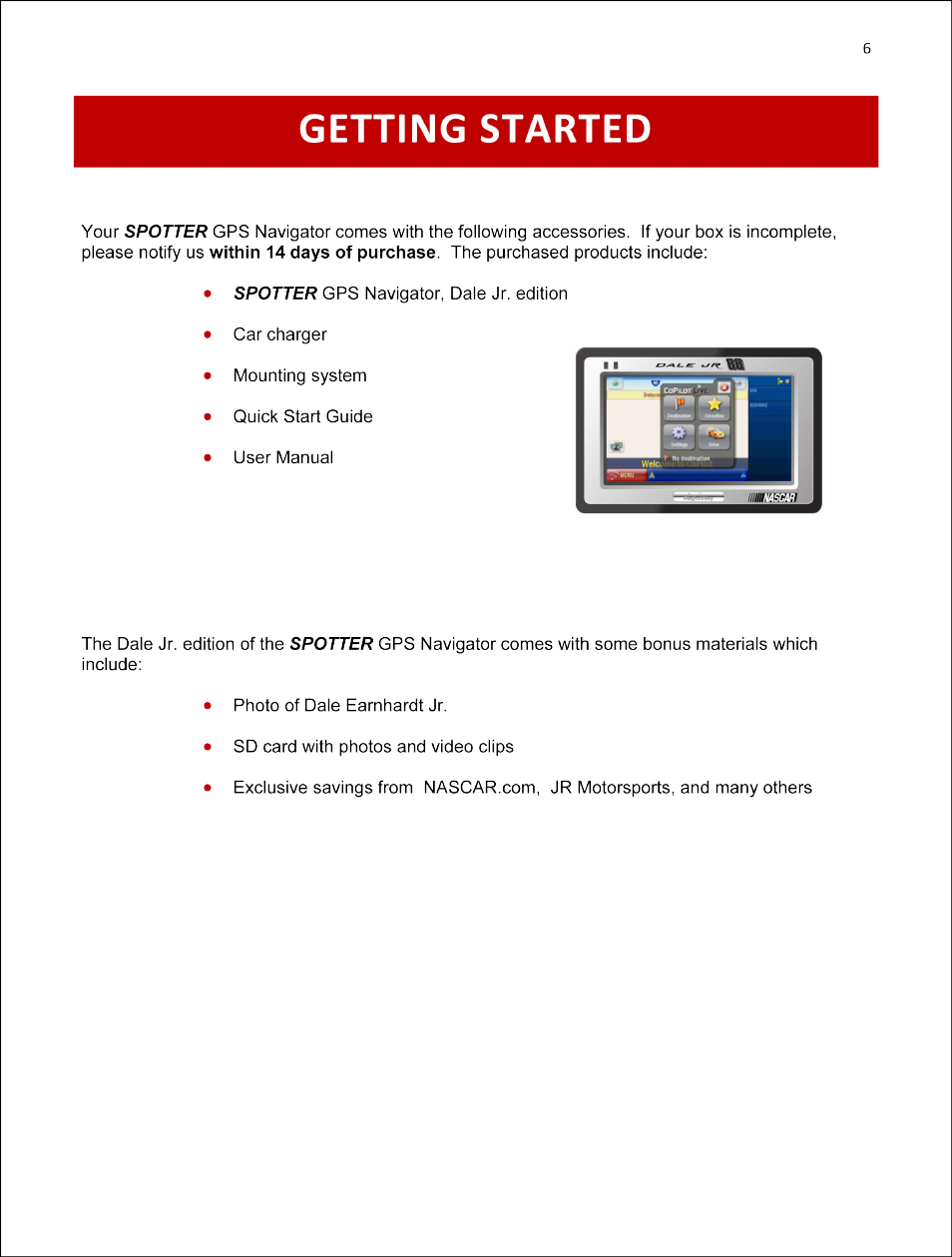 Getting started | RightWay SPOTTER RW-500 User Manual | Page 6 / 63
