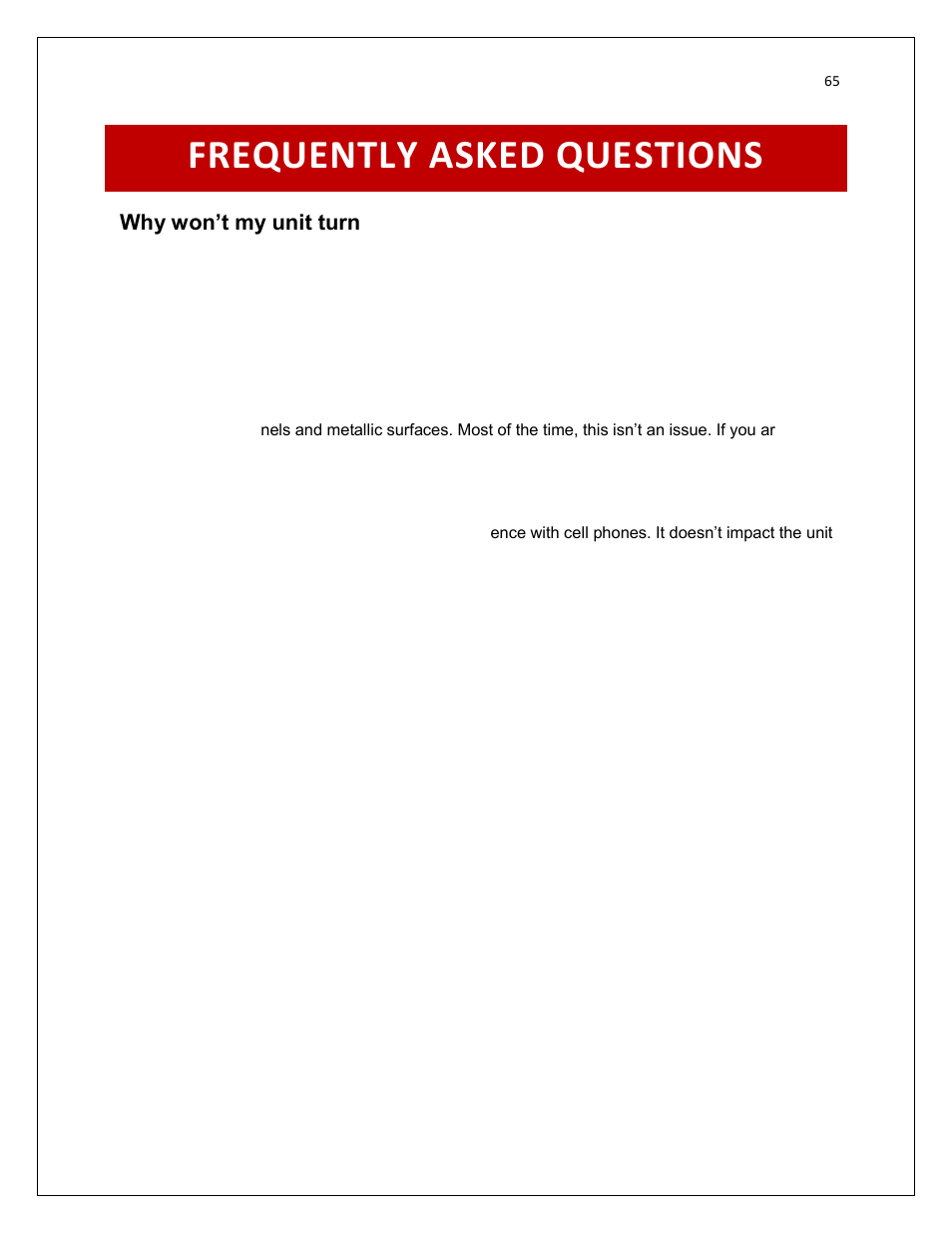 Frequently asked questions | RightWay GPS Navigator RW 200 User Manual | Page 65 / 73