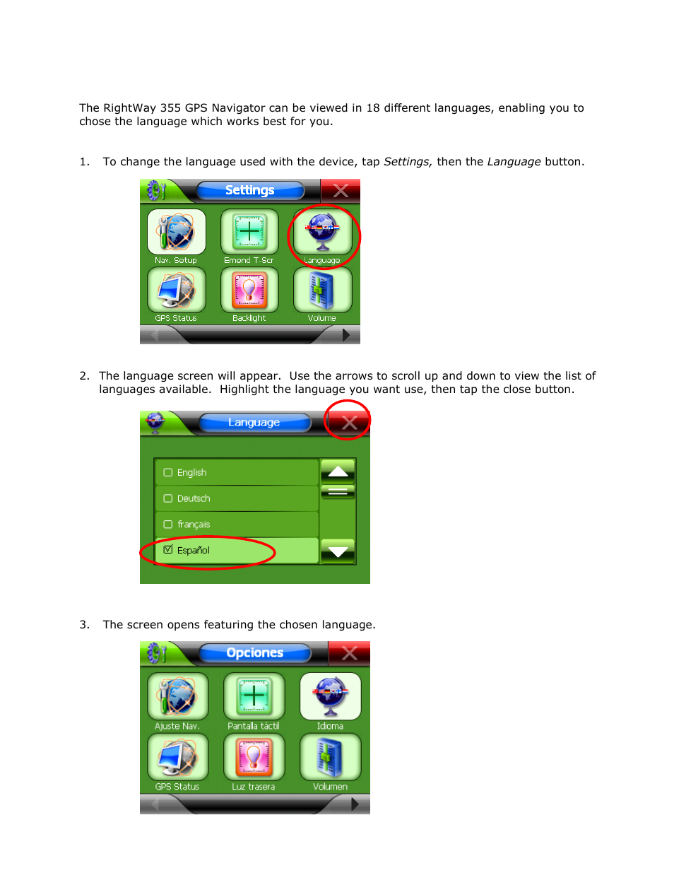 RightWay GPS Navigator RW 355 User Manual | Page 107 / 120