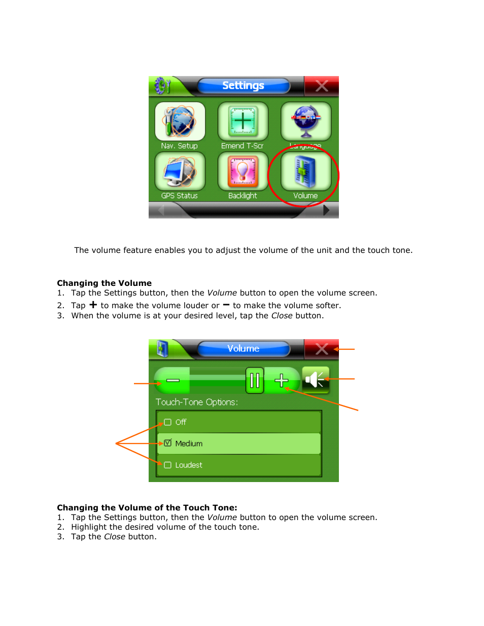 Volume | RightWay GPS Navigator RW 355 User Manual | Page 110 / 120