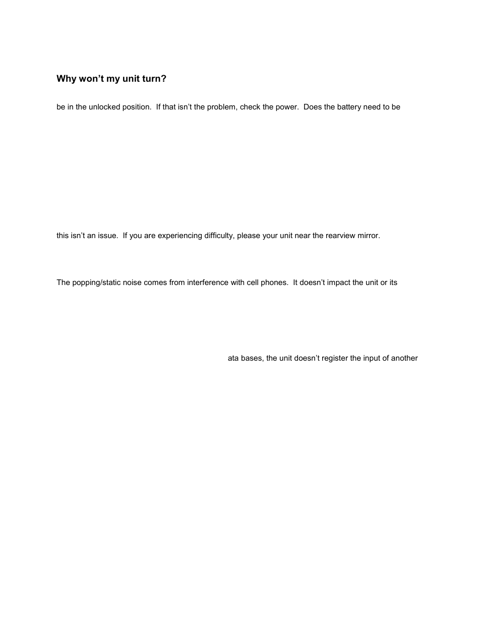 Frequently asked questions | RightWay GPS Navigator RW 355 User Manual | Page 116 / 120