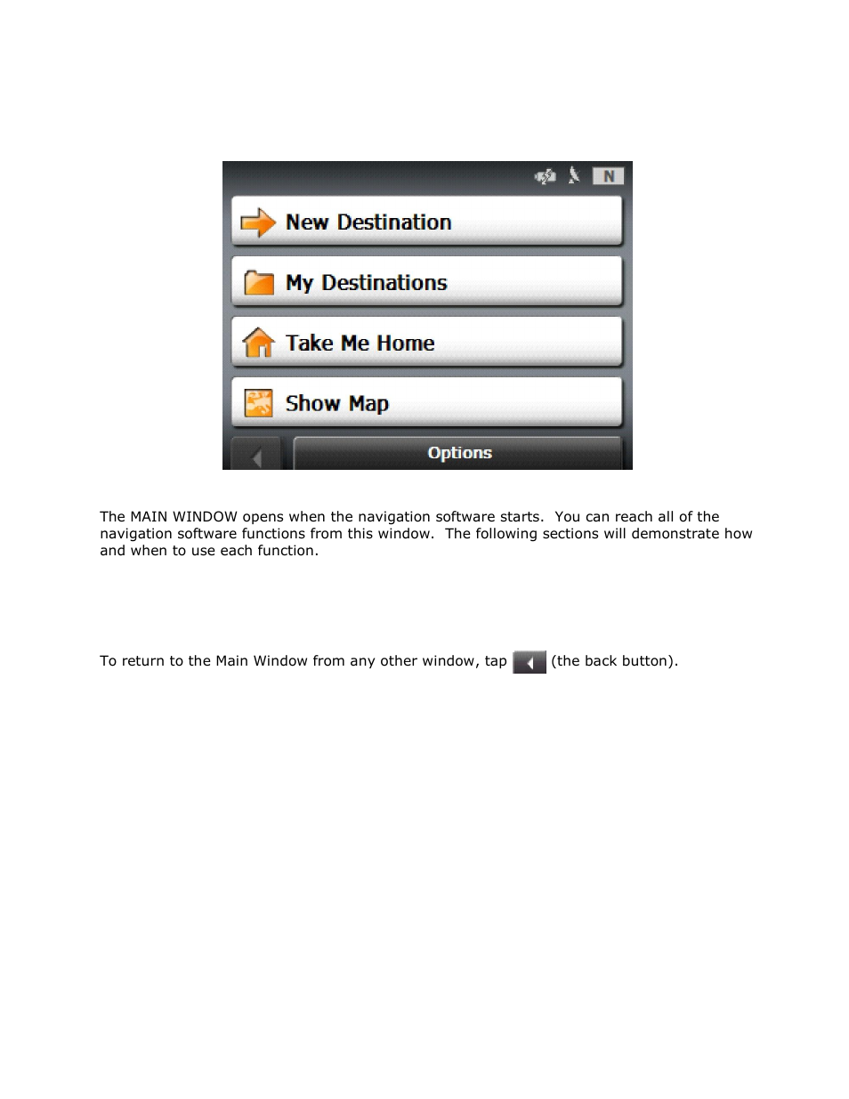 Main window | RightWay GPS Navigator RW 355 User Manual | Page 12 / 120