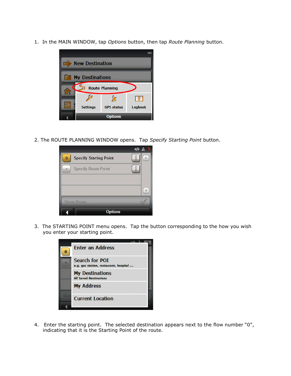 Creating a route | RightWay GPS Navigator RW 355 User Manual | Page 58 / 120