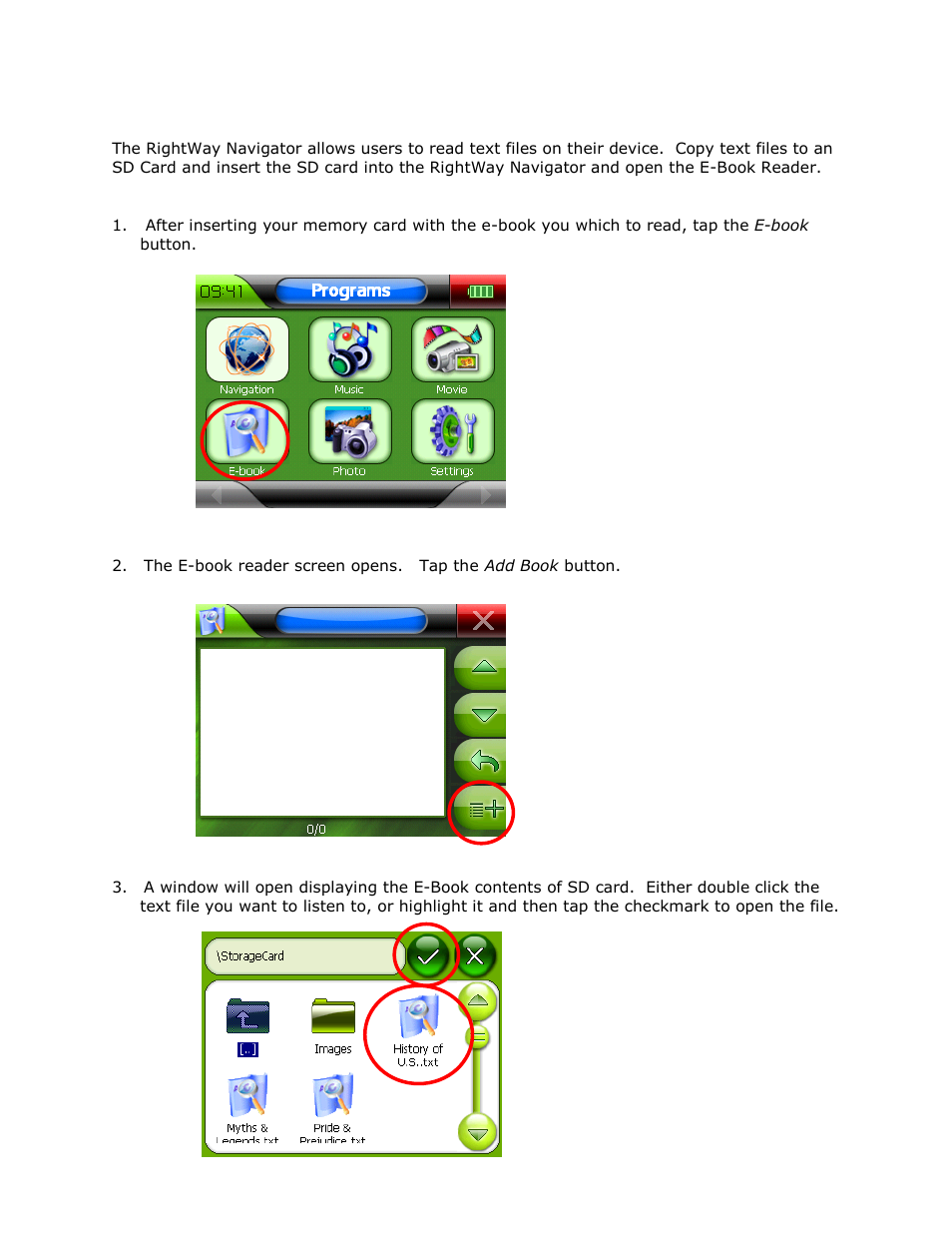 E-book reader | RightWay GPS Navigator RW 355 User Manual | Page 97 / 120