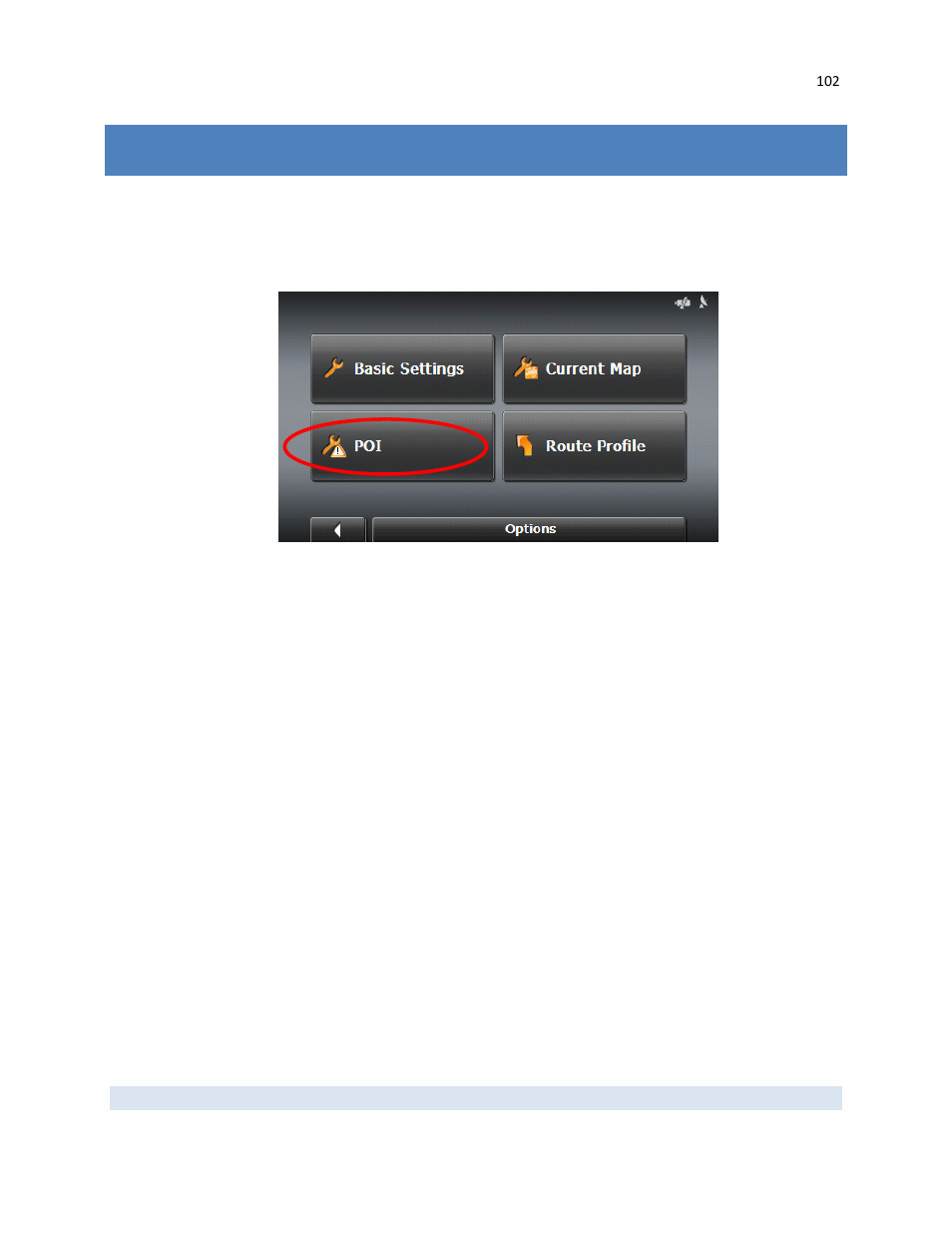 Poi settings, Poi categories | RightWay GPS Navigator RW 430 User Manual | Page 102 / 143