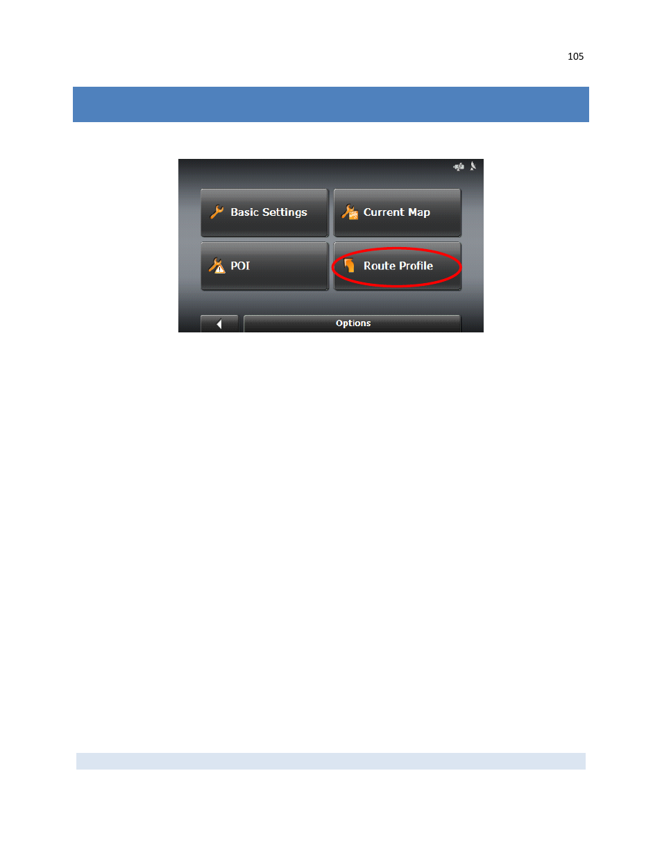 Route profile settings | RightWay GPS Navigator RW 430 User Manual | Page 105 / 143