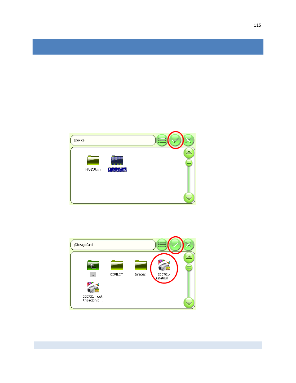 Movie viewer | RightWay GPS Navigator RW 430 User Manual | Page 115 / 143