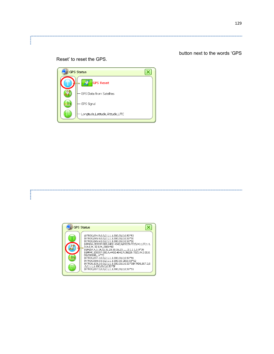 Gps data from satellite | RightWay GPS Navigator RW 430 User Manual | Page 129 / 143