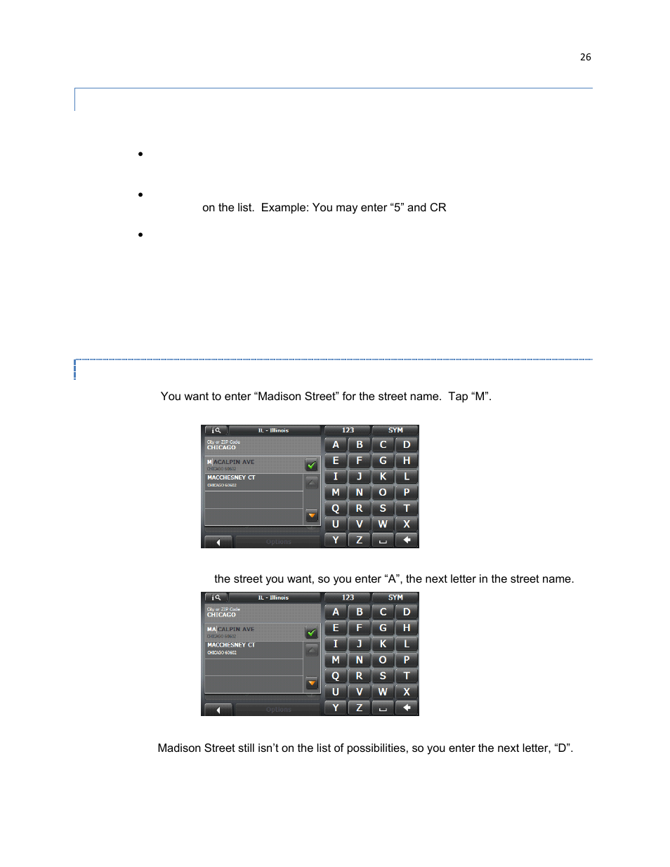 Tips for using predictive text | RightWay GPS Navigator RW 430 User Manual | Page 26 / 143