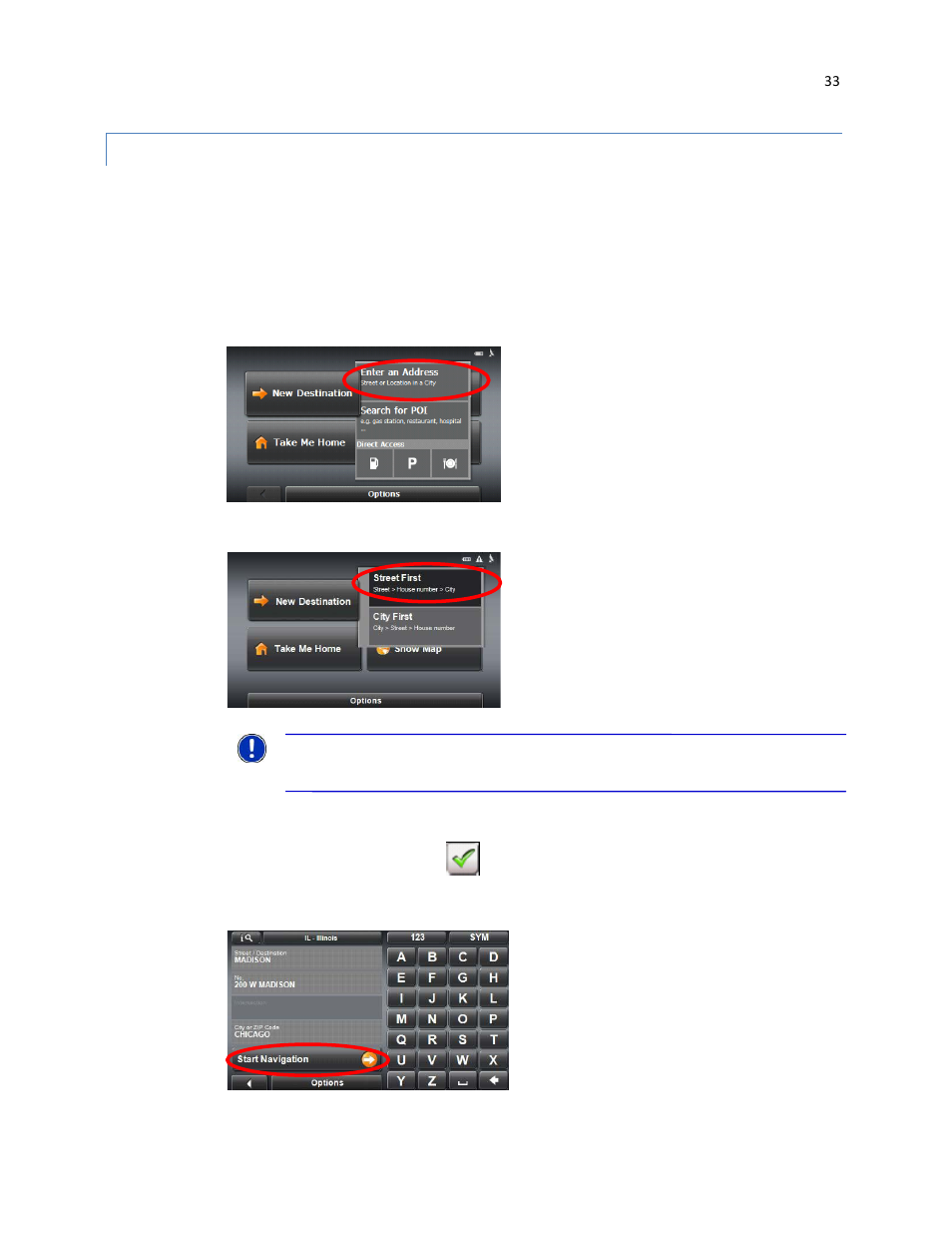 Street first | RightWay GPS Navigator RW 430 User Manual | Page 33 / 143