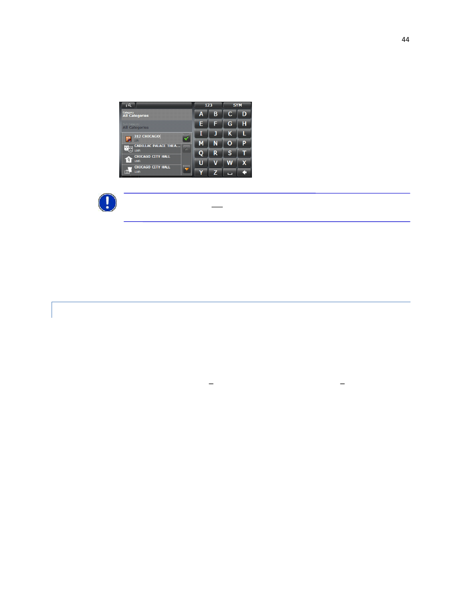 Direct access points of interest | RightWay GPS Navigator RW 430 User Manual | Page 44 / 143