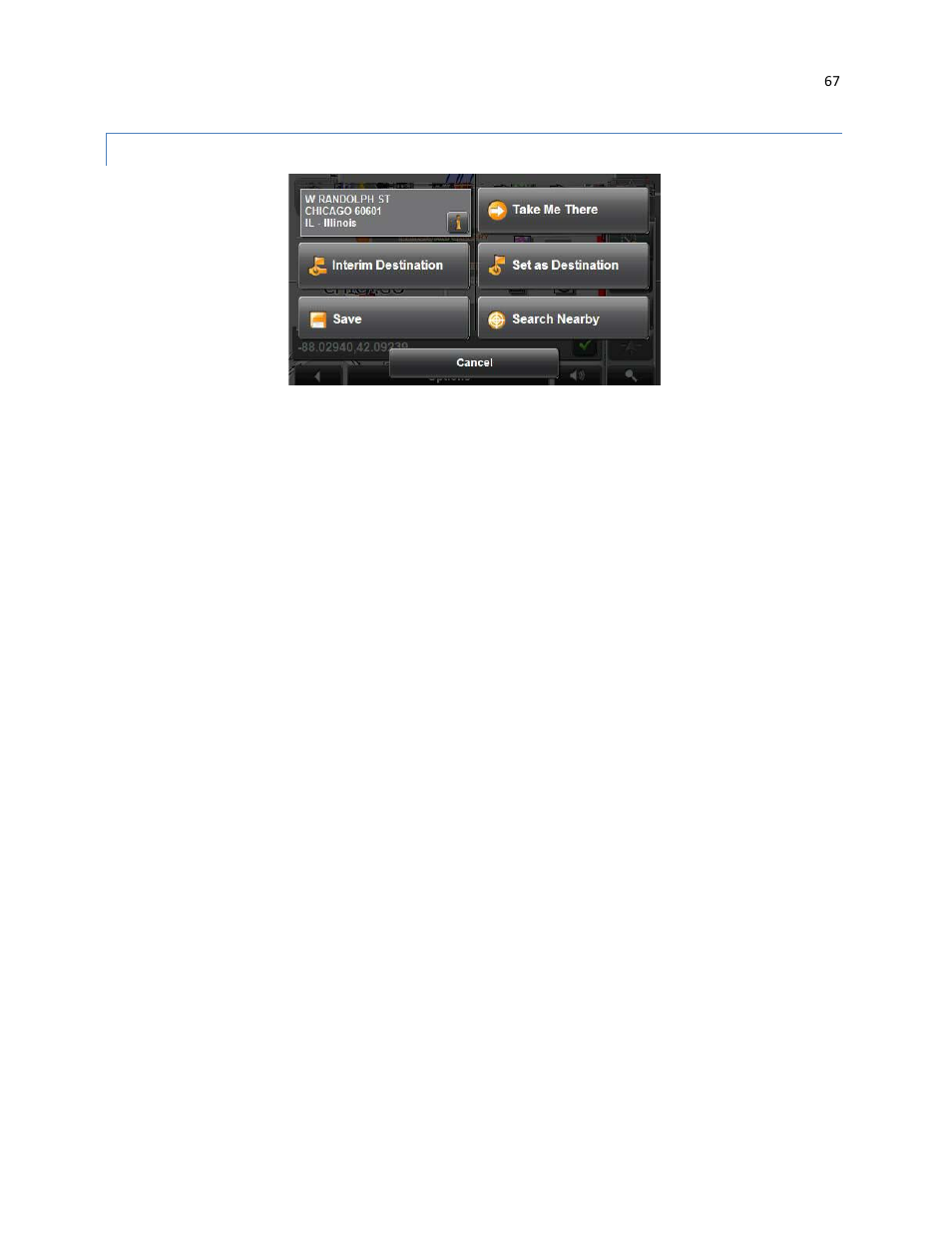 Destination search mode buttons | RightWay GPS Navigator RW 430 User Manual | Page 67 / 143