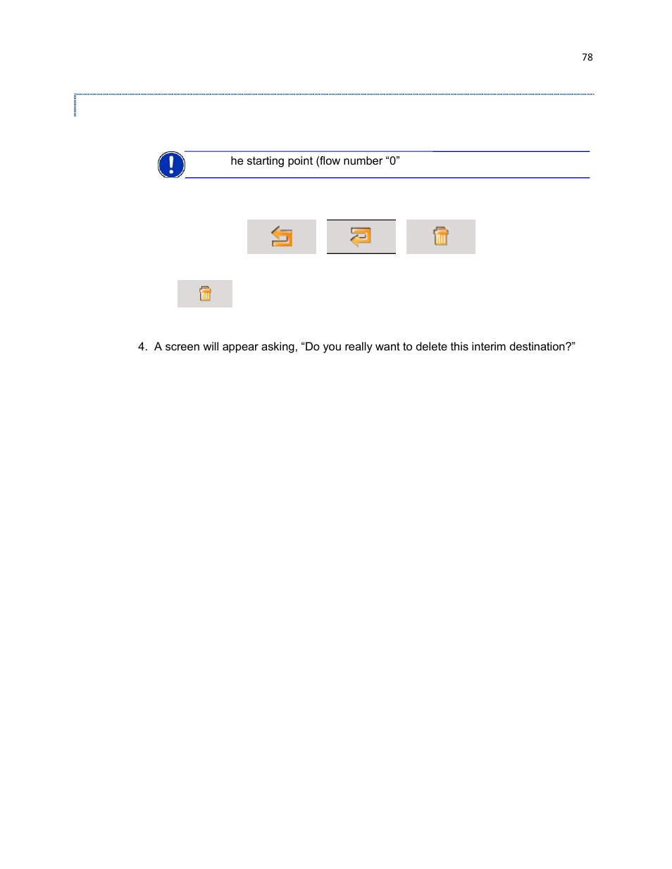 Deleting a route point | RightWay GPS Navigator RW 430 User Manual | Page 78 / 143