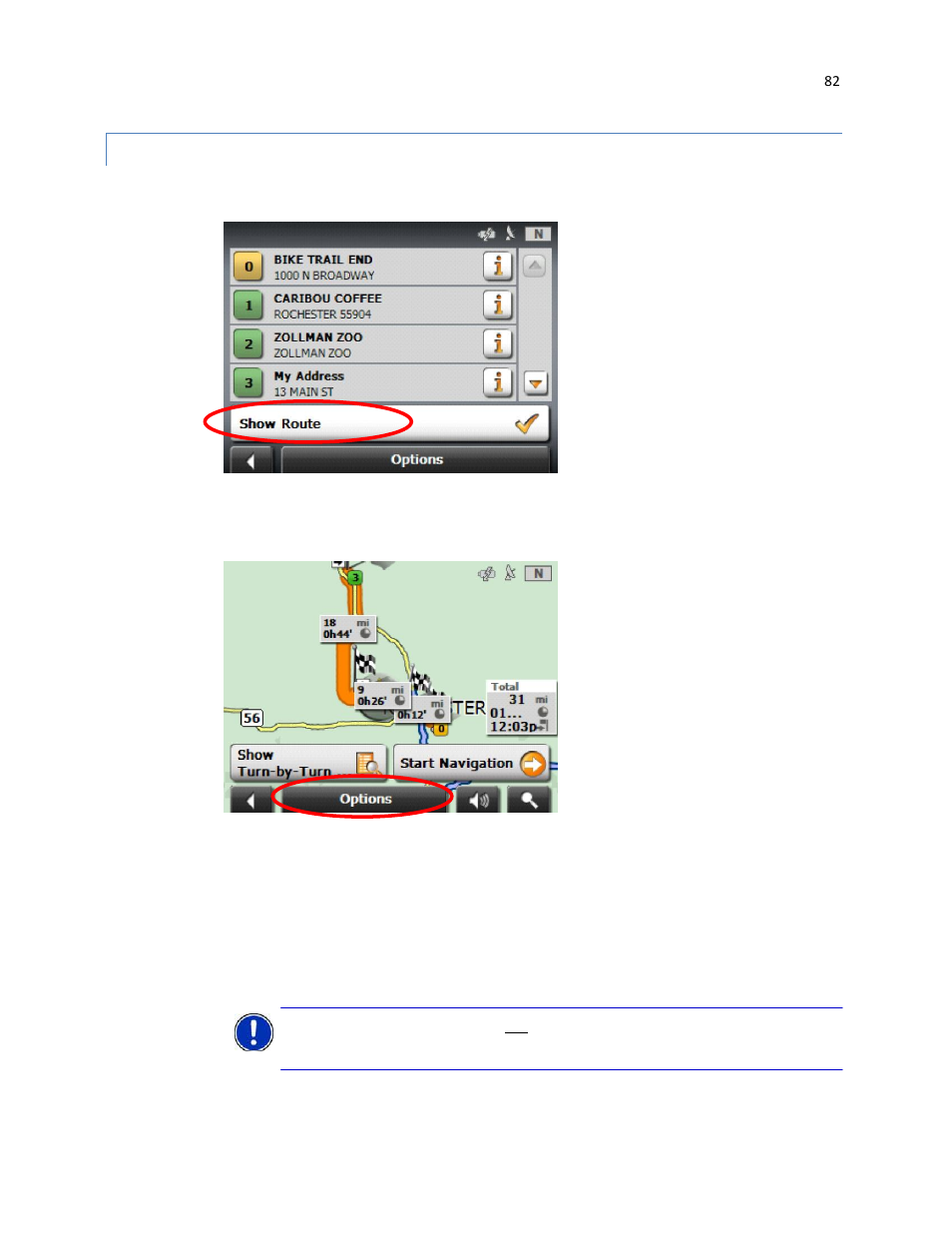 Run a simulation of a route | RightWay GPS Navigator RW 430 User Manual | Page 82 / 143