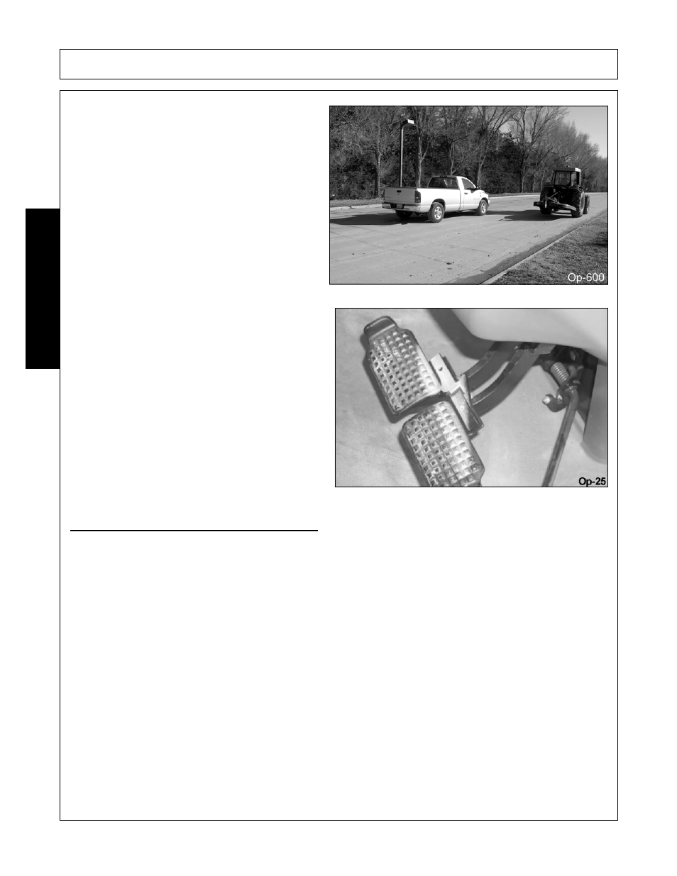 3 hauling the tractor and implement, Hauling the tractor and implement -42, Operation | Opera t ion | Rhino Mounts 148 User Manual | Page 142 / 178