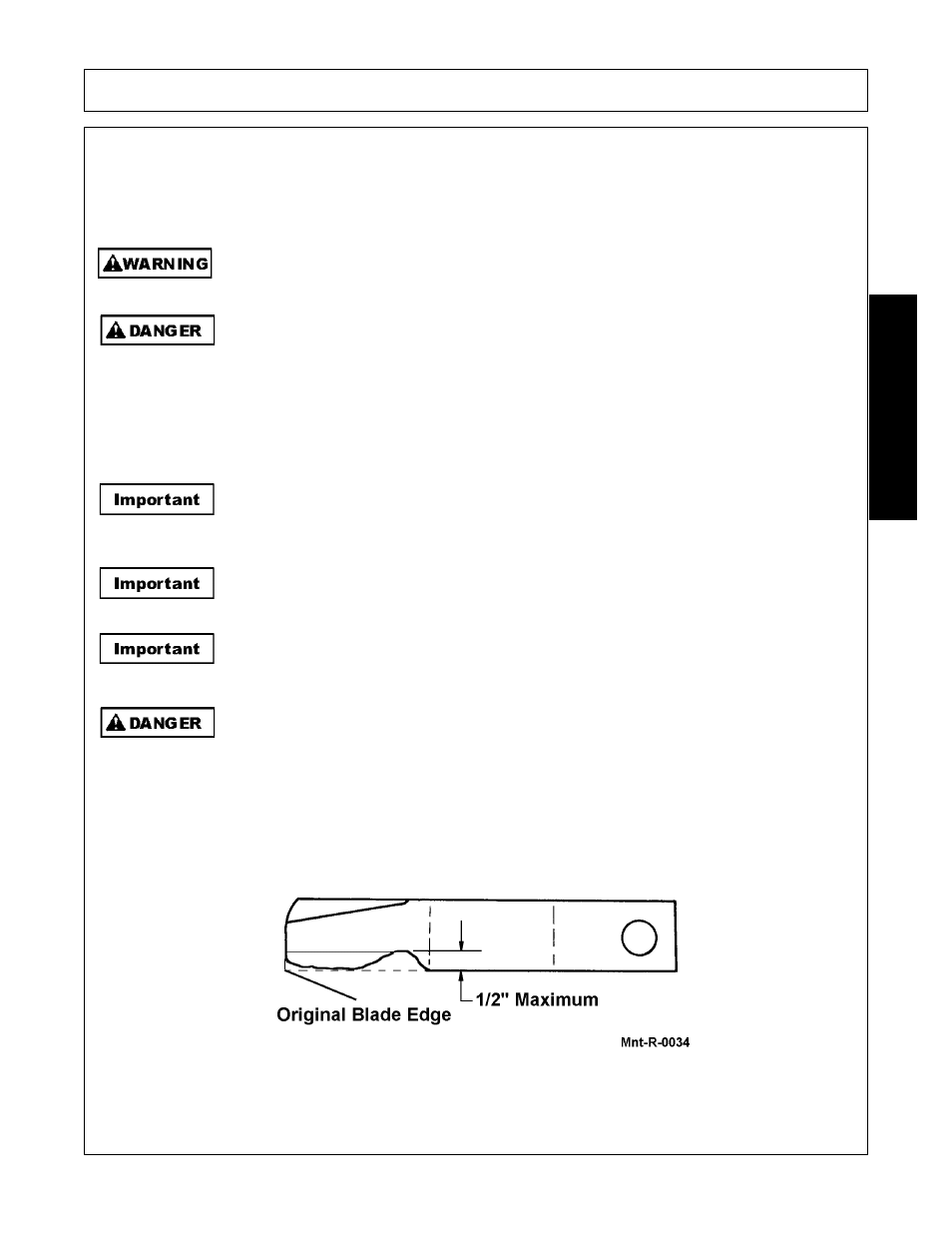 Blade servicing, Maintenance | Rhino Mounts 148 User Manual | Page 151 / 178