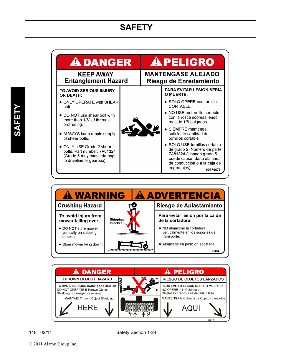 Safety | Rhino Mounts 148 User Manual | Page 32 / 178