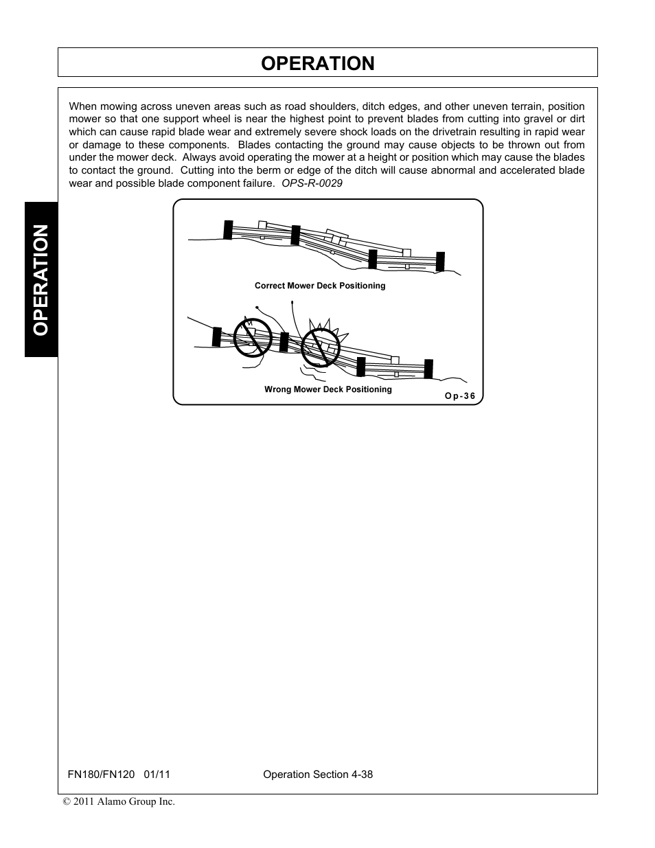 Operation, Opera t ion | Rhino Mounts FN120 User Manual | Page 140 / 194