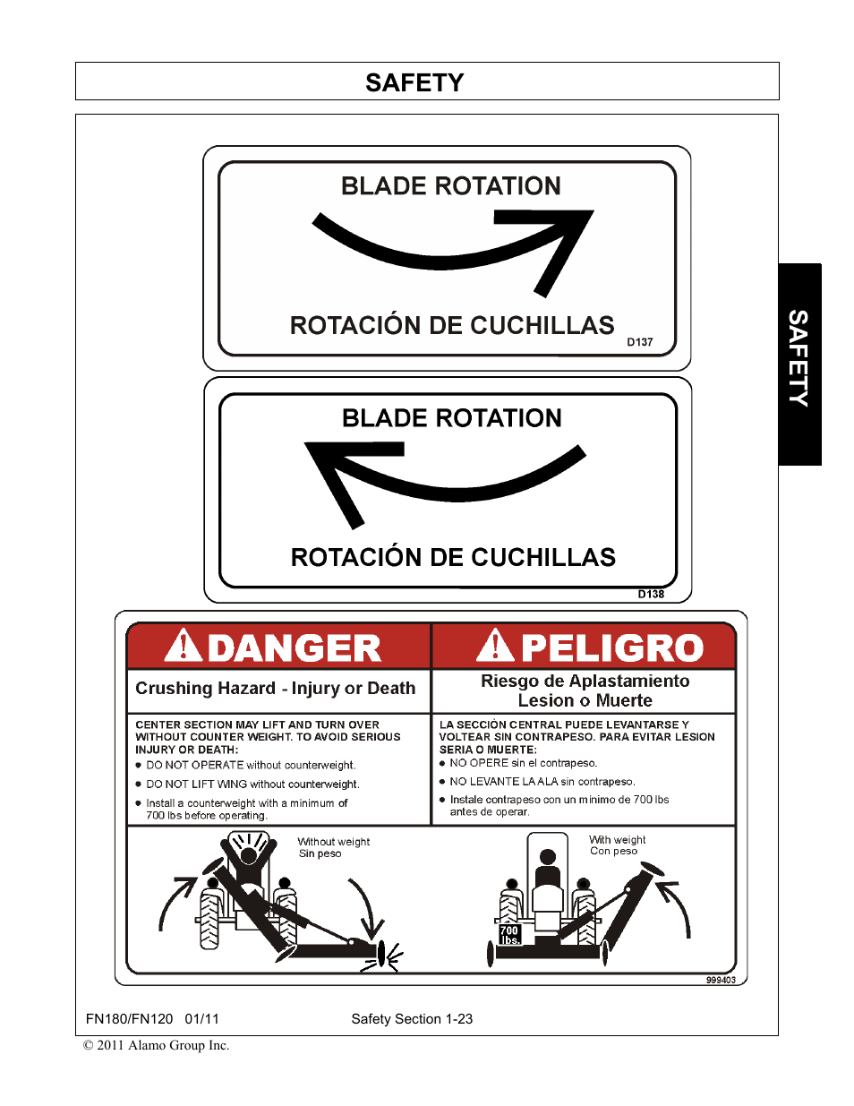Safety | Rhino Mounts FN120 User Manual | Page 31 / 194