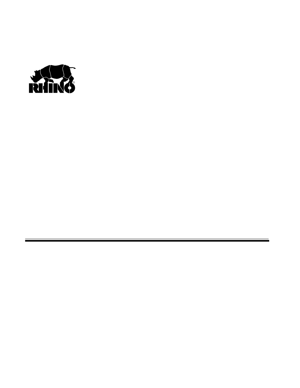 To the owner/operator/dealer | Rhino Mounts RHD88 User Manual | Page 151 / 152